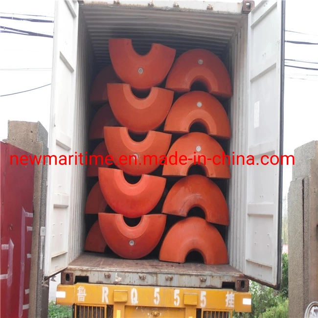 Good Buoyancy and Anti-UV Marine HDPE Pipe Floater for Dredging Hose