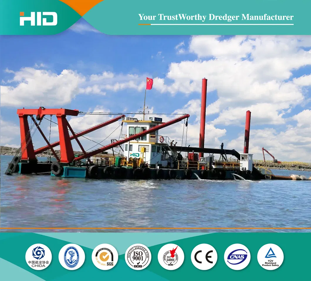 Hydraulic Sand Dredge with Water Pump 1400m3/H Flow Capacity for Sale
