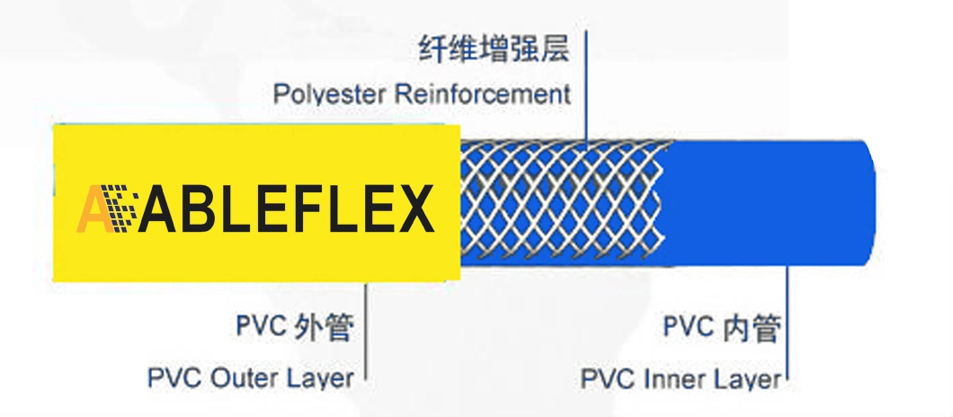 Plastic Discharge Hose Flexible Conduit Tube Customized PVC Hose PVC Garden Water Hose Pipe with Connector Reel