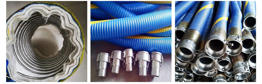 Factory Custom PVC Corrugated Flexible Composite Oil Suction Delivery Hose