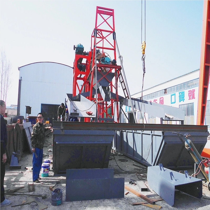 Small Size Bucket Chain Gold Dredge with Classification System