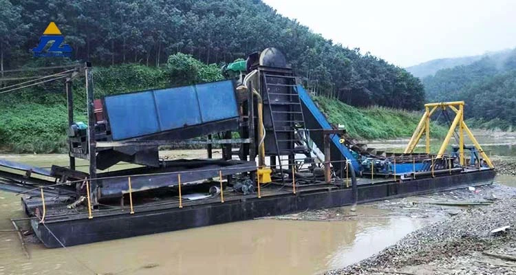 River Gold Mining Machine Gold Washing Dredger