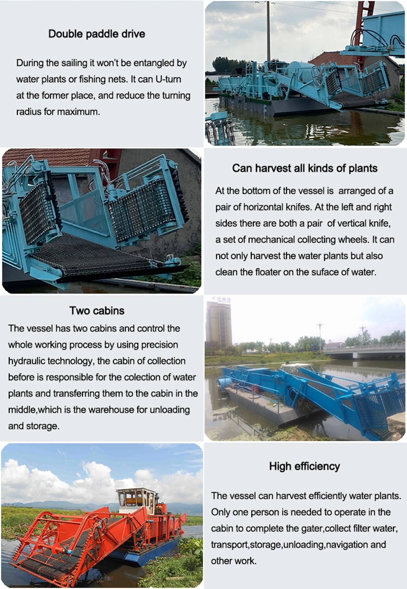 Full Automatic Water Hyacinth/Water Lettuce Harvester