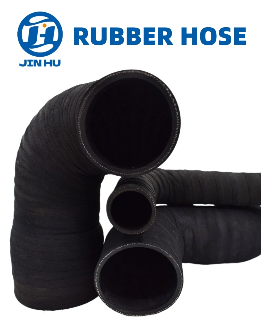 90 Degree Wrap Surface Dreging Rubber Water Suction Industrial Hose (OEM)