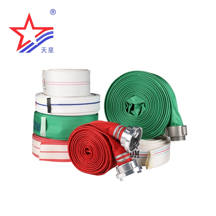 4&quot; High Pressure Canvas Braided PVC Lining Discharge Fire Hose (multiple size options)