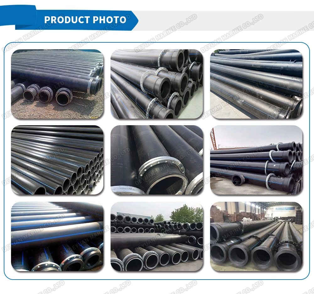 315mm HDPE Rubber Steel Dredge Pipe Floating Buoy Floating Pipe