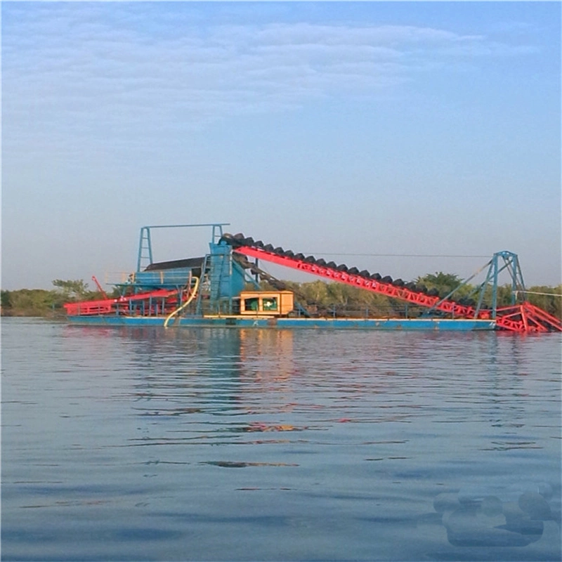 Durable Chain Bucket River Mineral Machinery/ Gold Dredge for Diamond Processing Plant /Mining Equipment with Gold Mining Trommel