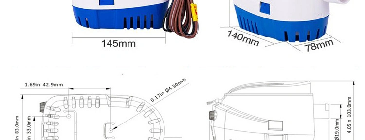 Lifesrc Yacht and Boat Bilge Pump (TFP) 24V 1100gph