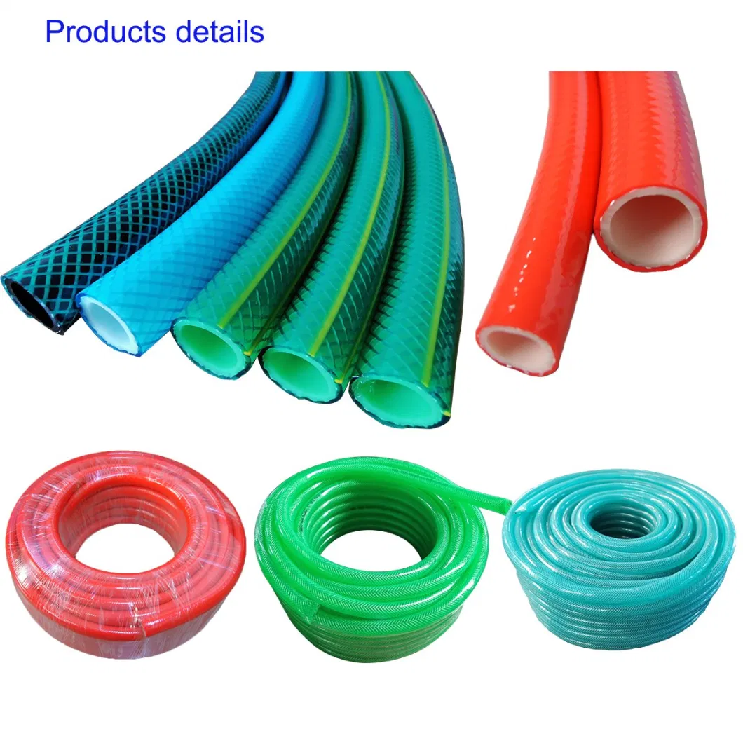 6 mm Clear/Green/Yellow/Blue/Black Plastic Pipe Fiber Reinforced Multi-Purpose Garden Water Air Irrigation /Industrial PVC Hose