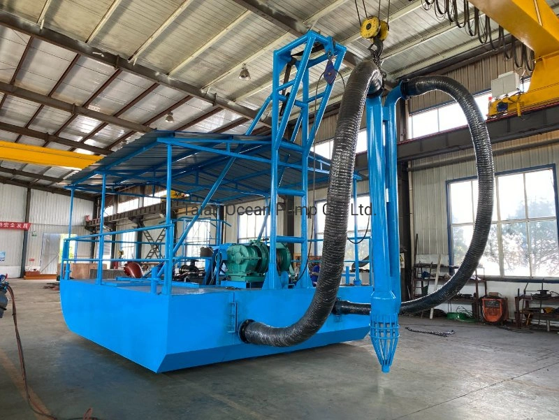 Small Scale River Sand Mining Equipment Sand Suction Dredger Ship Sand Pump Dredger Vessel with Discharge Pipe