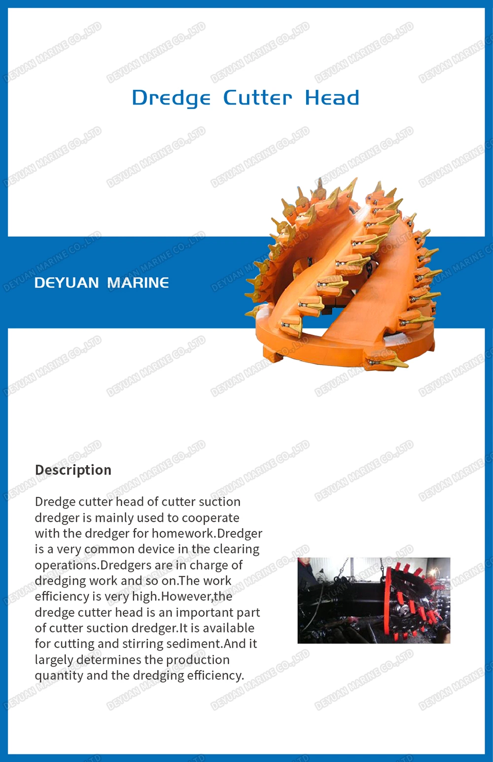 Dredge Cutter Head for Cutter Suction Dredger