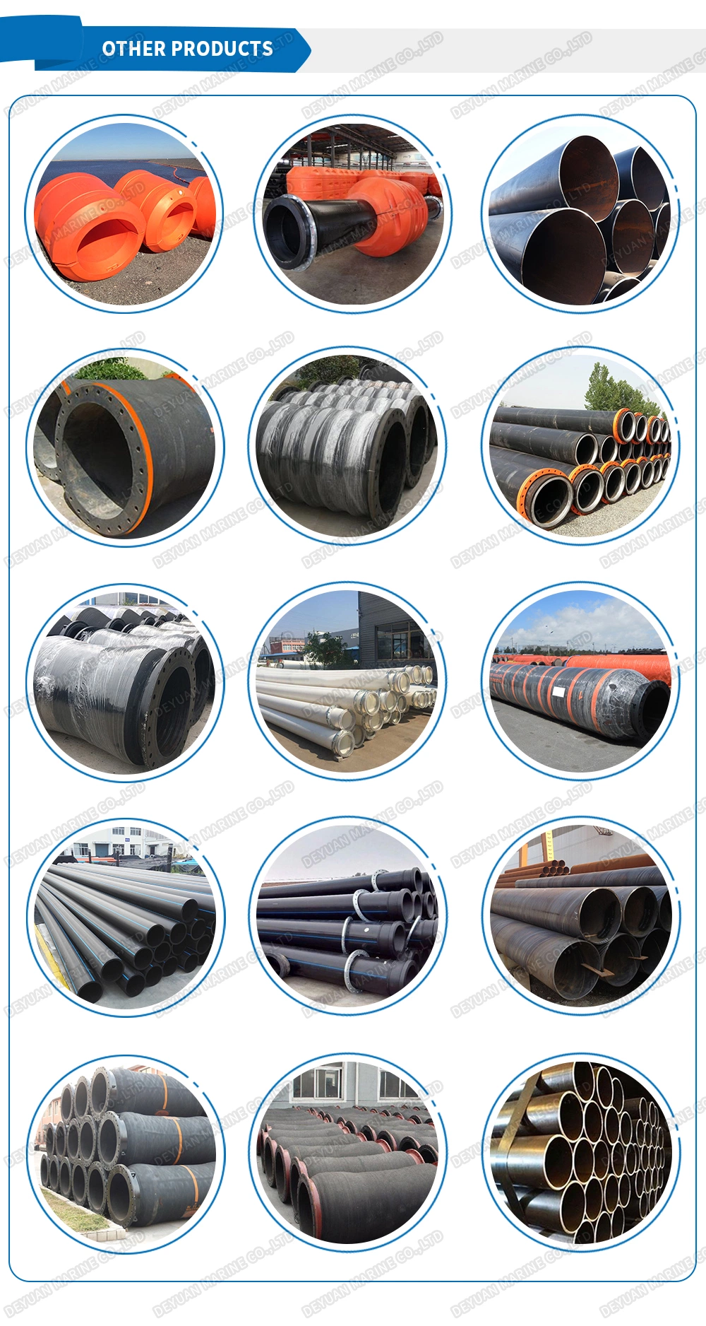 Dredge Discharge Hose with Steel Flange