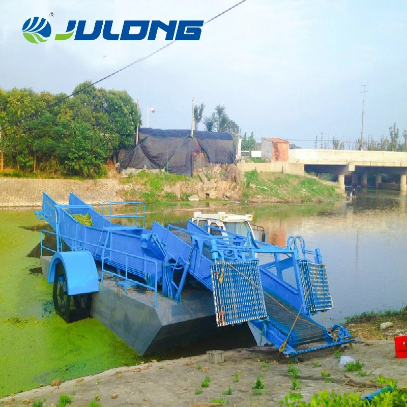 Automatic River Cleaning Boat Water Grass Harvester Aquatic Weed Harvester