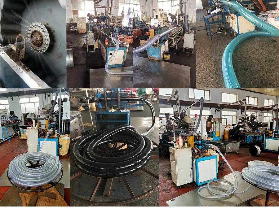 Factory Supplier Heavy Duty PVC Water Pipe Steel Wire and Suction Hose