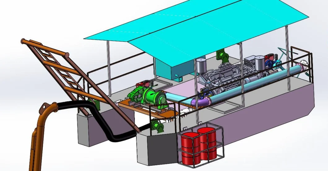 Small Model Sand Dredging Equipment with Popular Sand Suction Pump