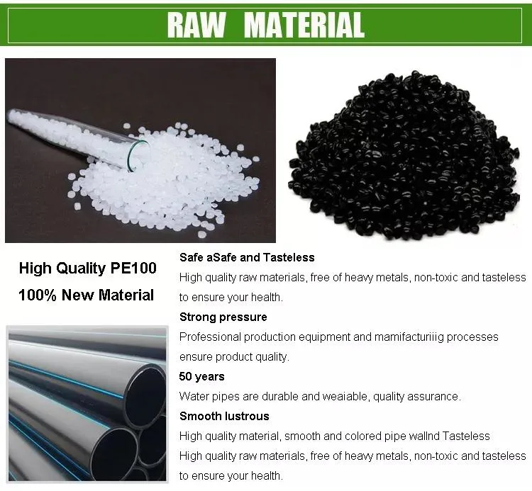 HDPE PE 100 High Density Polyethylene Floating Water Dredging Dredge Mining Supply Pipe