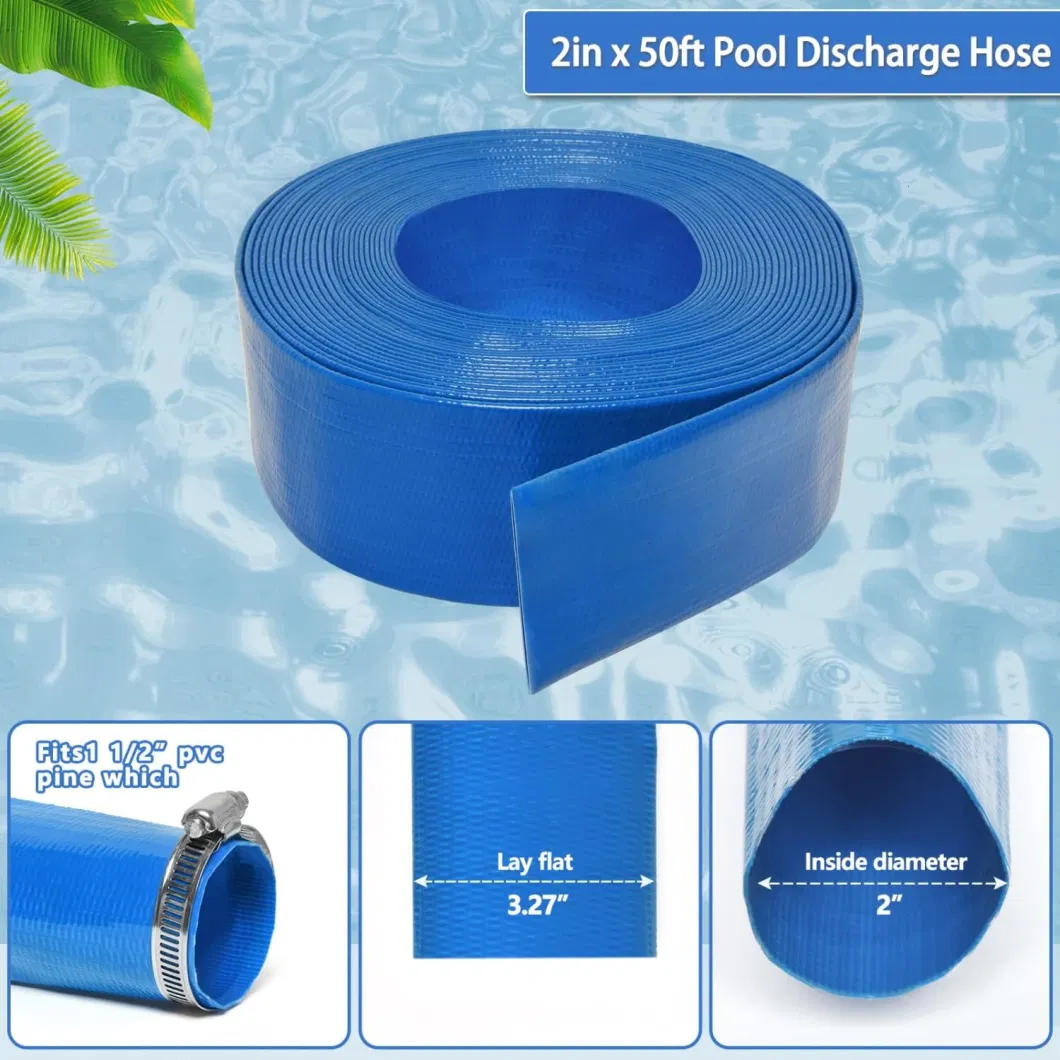 Heavy Duty PVC General Purpose Reinforced Pool Drain Hose Backwash Hose