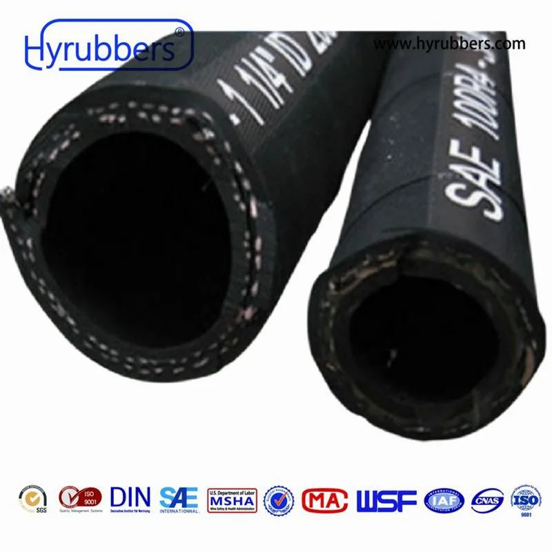 Flat Surface Hydraulic Oil Resistant SAE 100 R4 Suction Hose