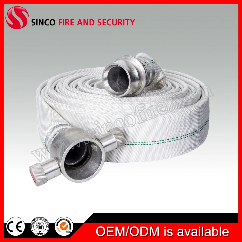 8 Bar 2.5 Inch 30m White PVC Double-Jacket Discharge Fire Hose