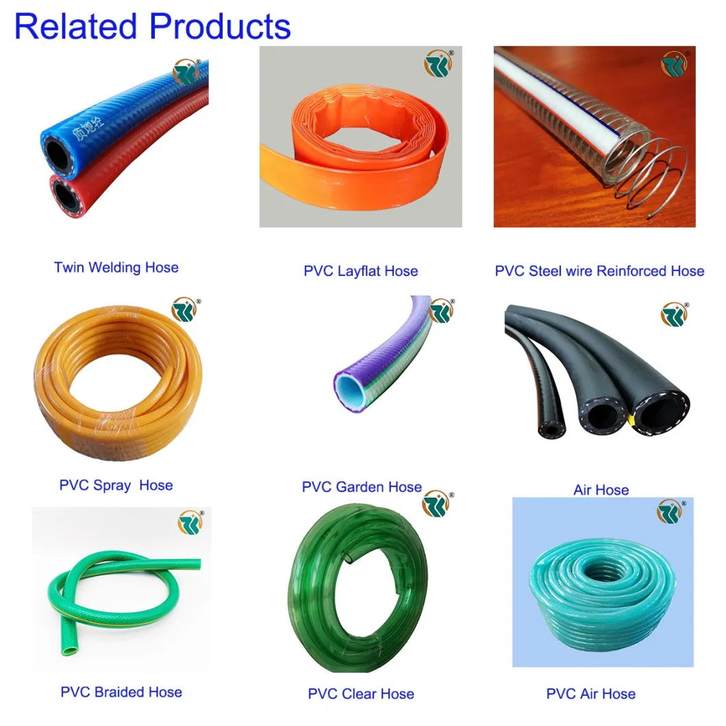 Flexible 1&quot;2&quot;3&quot;4&quot;6&quot;8&quot;10&quot;12 Inch High Pressure PVC Helix Suction Garden Water Duct Discharge Hose