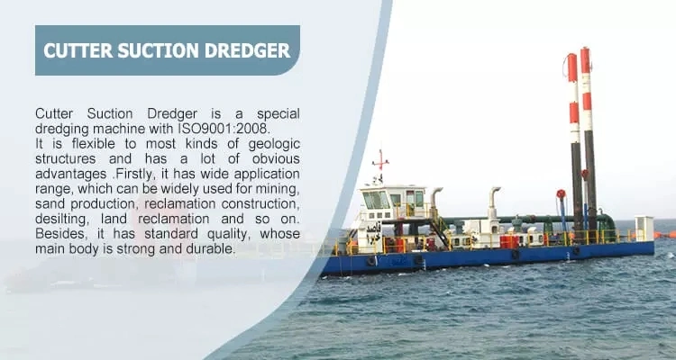 Dredger Shipyard Sand Cutter Suction Dredger Hydraulic Dgcsd300 /New Backhoe Dredger