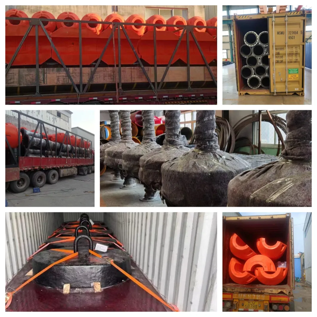 Rotational Molding Dredge Floater Foam Filled MDPE Floater Water Floating for Cutter Suction Dredger