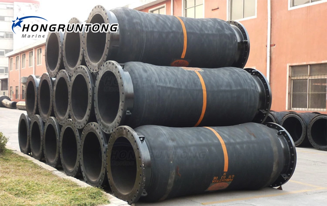 2/4/5 Inch Trelleborg Used Gold Dredge Rubber Hose Pipe Line Suppliers/Manufacturers