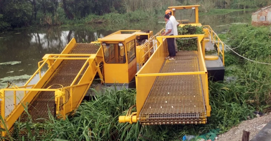 Aquatic Weed Cutting Machine Boat Plants Grass Harvester