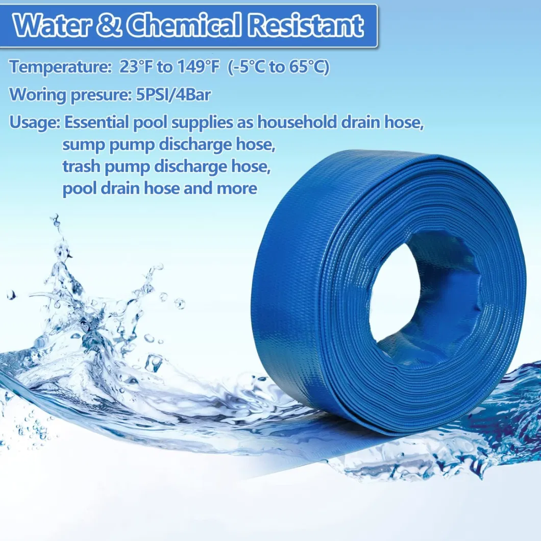 Heavy Duty PVC General Purpose Reinforced Pool Drain Hose Backwash Hose