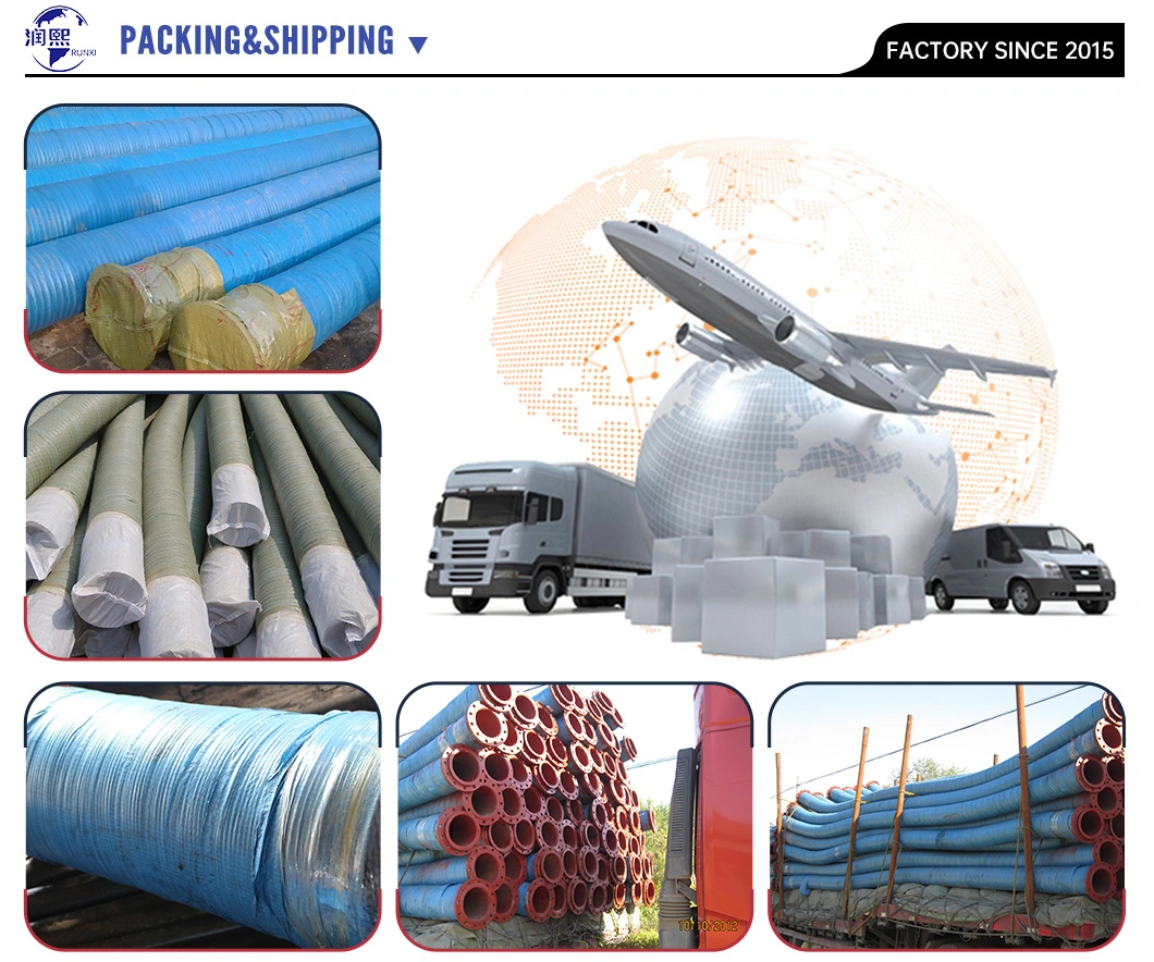 High Pressure Black Rubber Suction and Discharge Hose for Dredging Pump