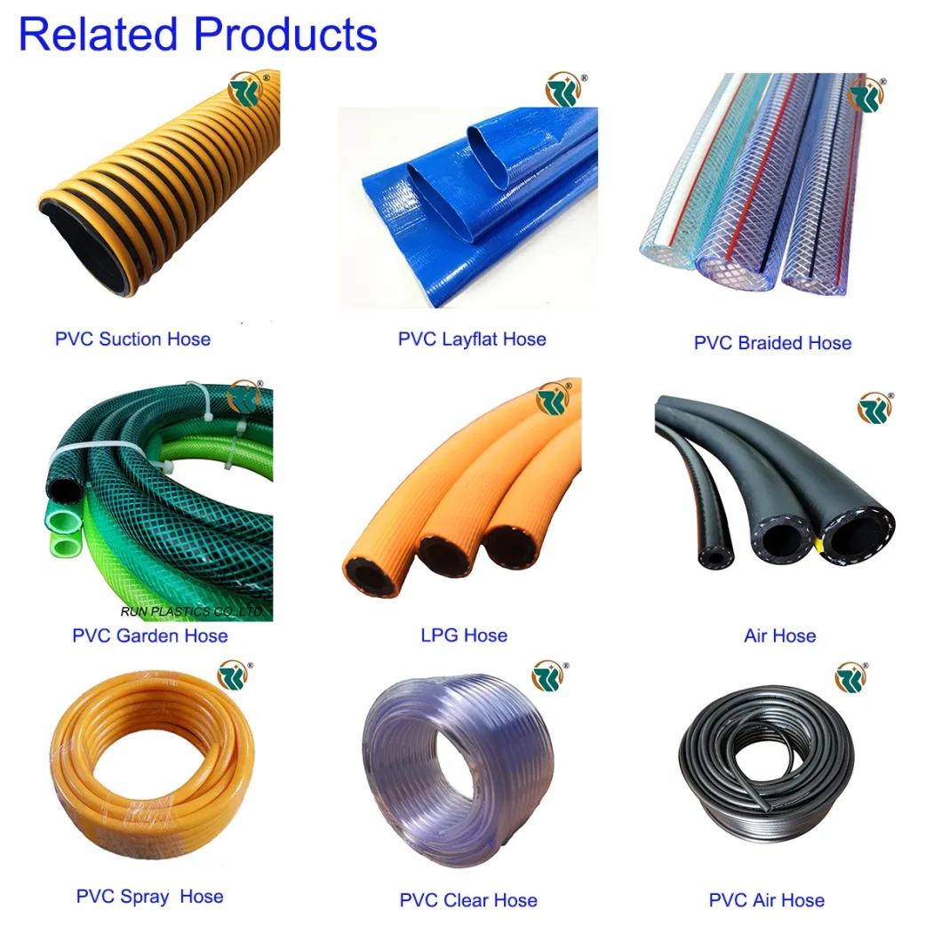Soft Flexible PVC Plastic Steel Wire Reinforced Water Oil Fuel Suction Suction Hose Irrigation Garden Spiral Spring Water Pipe Hose