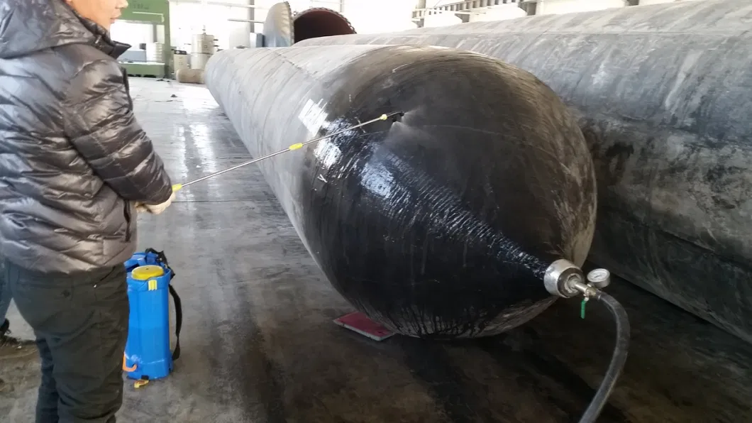 Marine Rubber Air Balloon Ship Airbag with Marine 10ton Slipway Winch