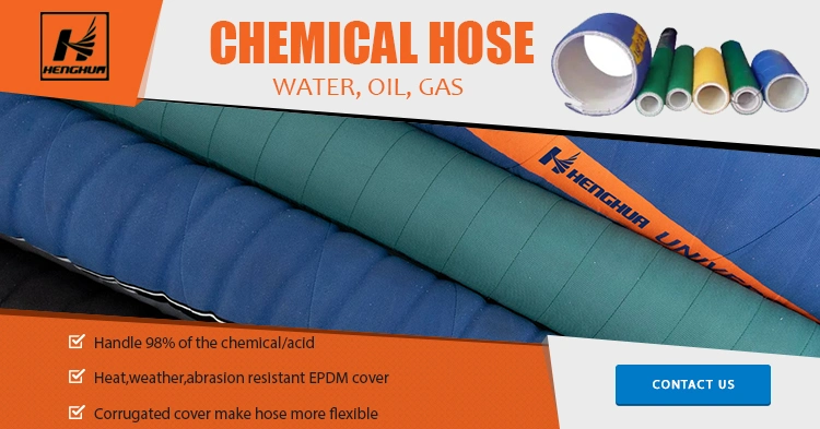 Standard UHMWPE Rubber Chemical Sulfuric Acid Resistance Suction Delivery Service Hose