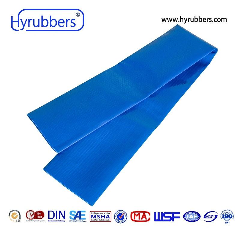 Water Discharge Hose Flexible Anti-UV Agriculture PVC Layflat Hose and Hose Assembly