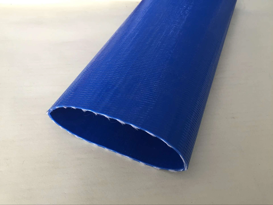 PVC Layflat Water Discharge Hose Assembly with Aluminum Hose Coupling