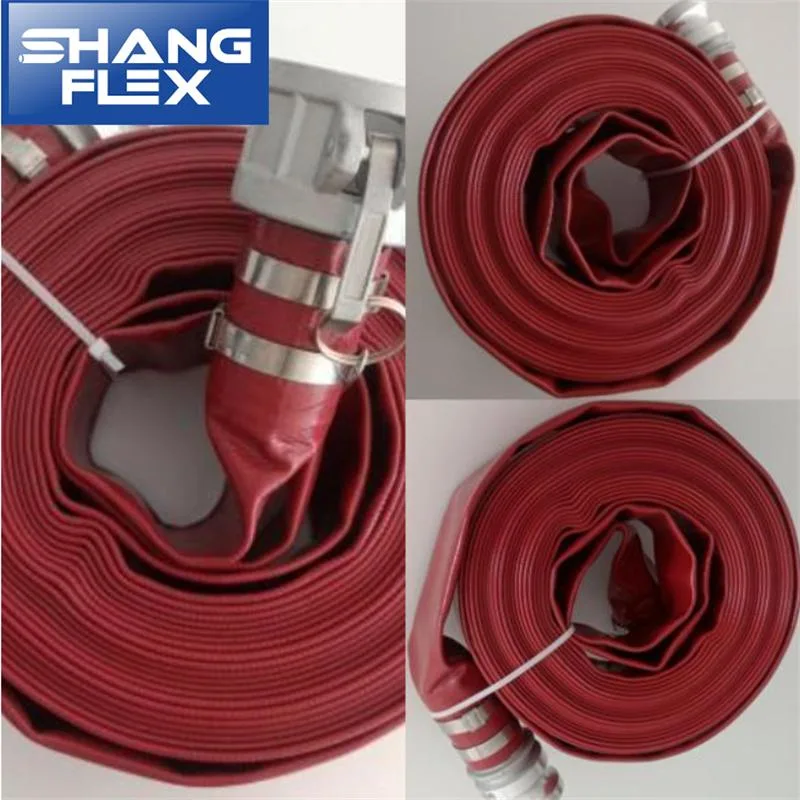 Heavy Duty PVC Layflat Hose Discharge Water Hose Assembly for Agriculture Construction