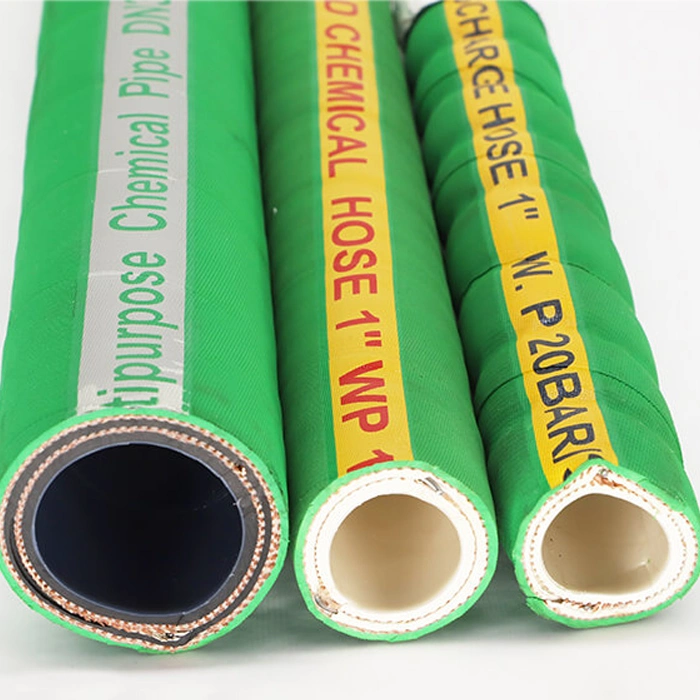 Industrial Flexible Chemical Suction and Delivery Corrugated Rubber Hose