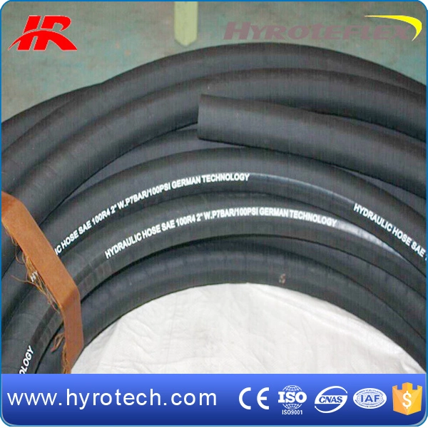 China Oil Resistant Industrial and Hydraulics Pump Fluid Hydraulic Hose SAE 100r4 Connected Fittings