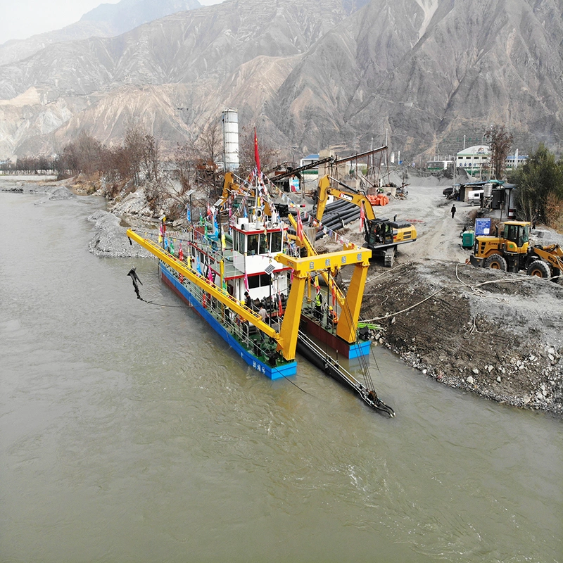 Diesel Engine Hydraulic Control Water Flow 5500m 24 Inch Cutter Suction Dredger with Underwater Pump Dredging Machine