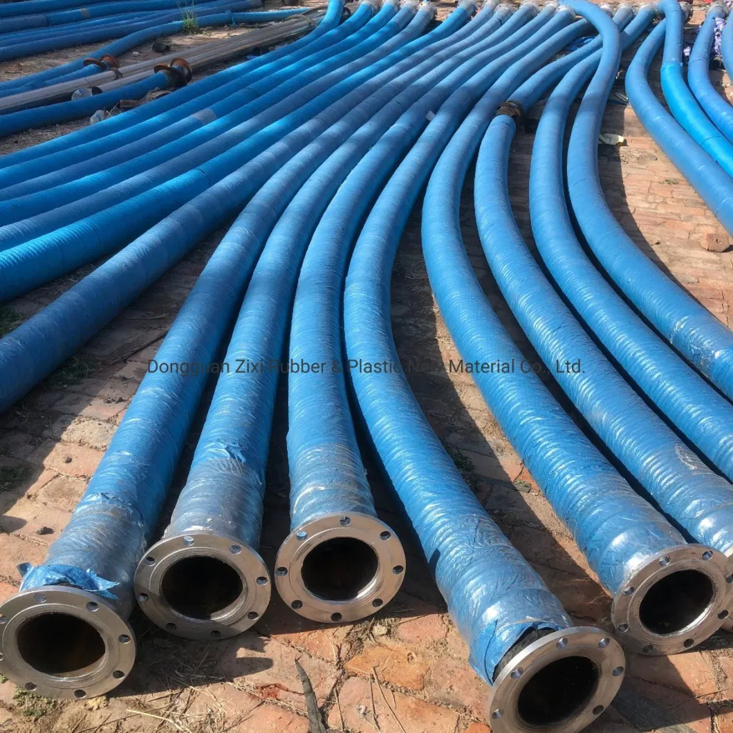 290 Psi Flange Conveying Mud Sand and Dredging Rubber Pipe