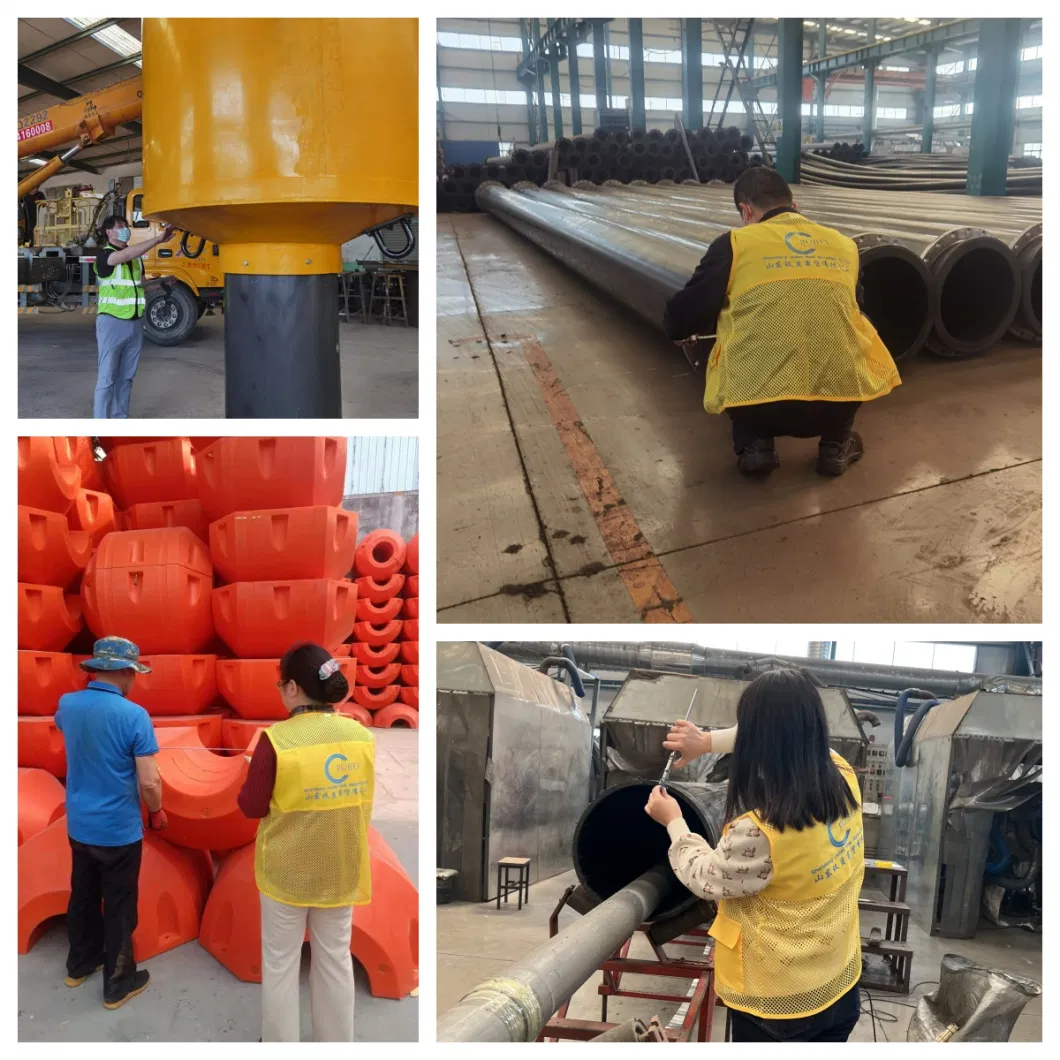 12inch HDPE Pipe with Flange Connections Dredge Pipe Floats for Slurry Dredger Flexible Hose 6 Inch for Dredging