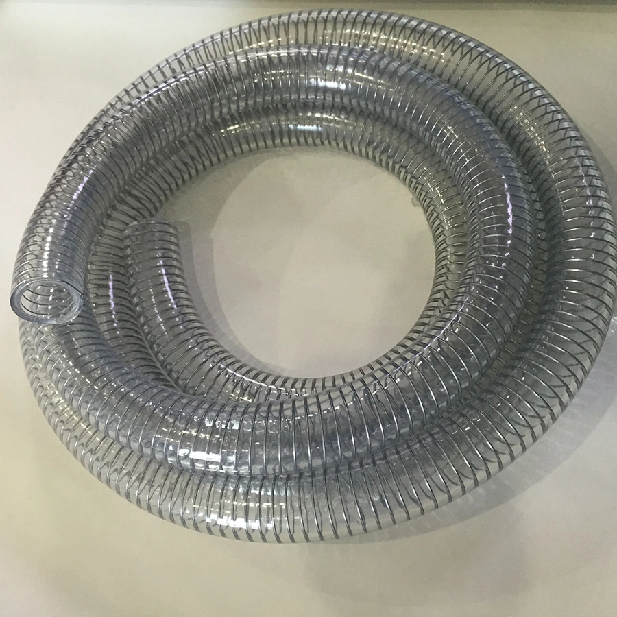 Non Toxic PVC Spring Hose with Steel Wire