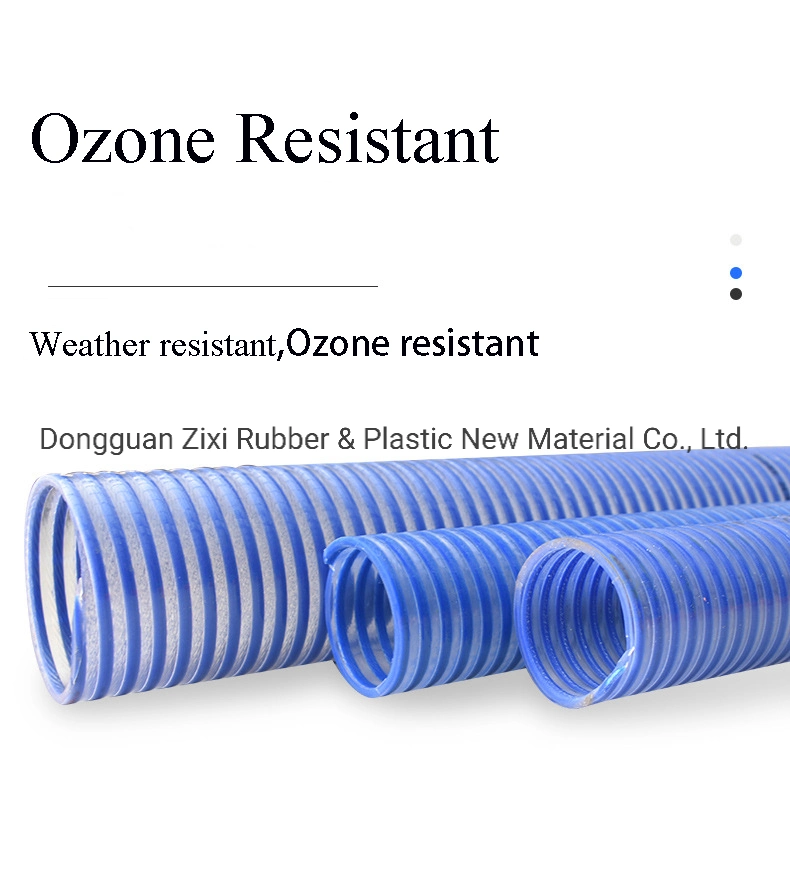 Colorful Anti Abrasion Flexible Rigid Plastic PVC Helix Suction Hose