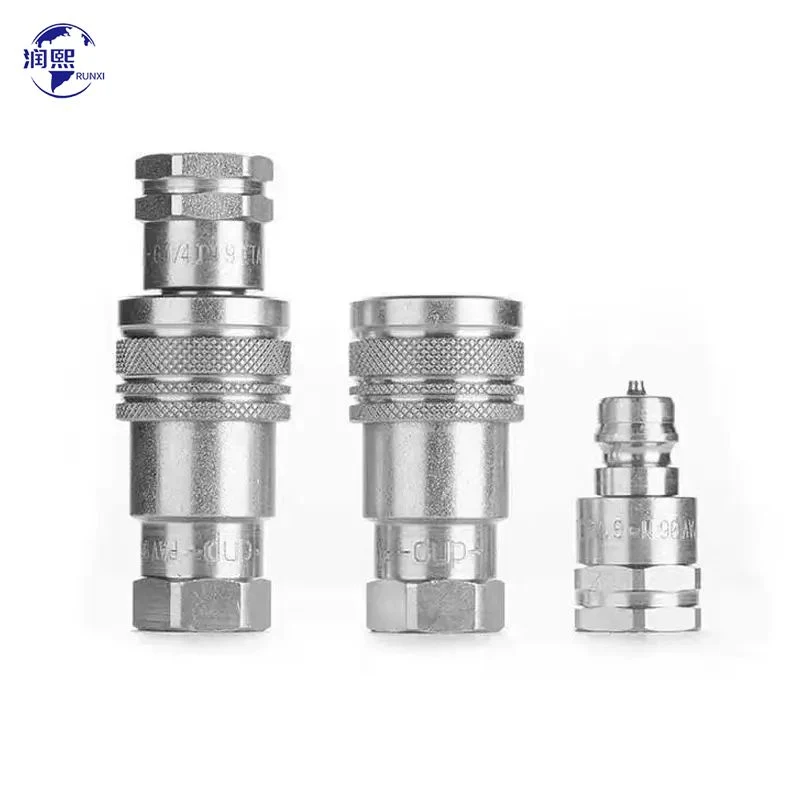 ISO16028 Standard Flat Face Stainless Steel Hydraulic Quick Release Hose Coupling Fittings