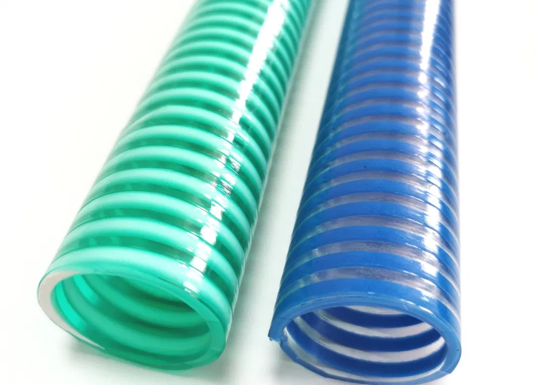 Flexible 1&quot;2&quot;3&quot;4&quot;6&quot;8&quot;10&quot;12 Inch High Pressure PVC Helix Suction Garden Water Duct Discharge Hose