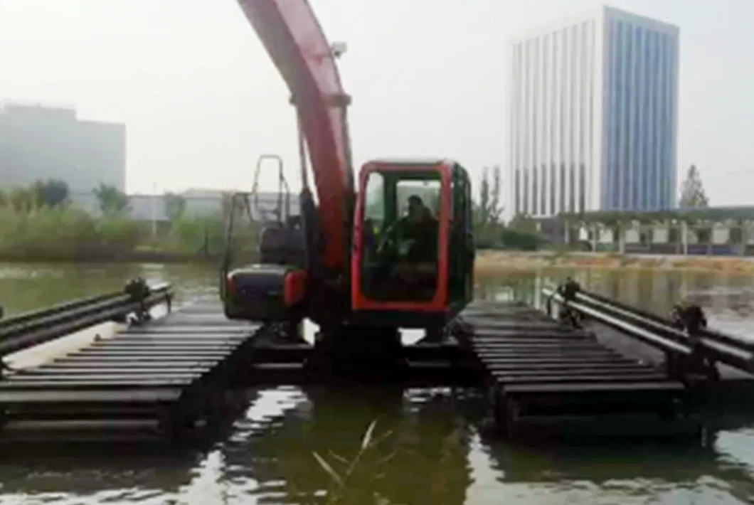 Floating Pontoon for Amphibious Excavator Swamp Buggy Excavator Hydraulic Dredging Excavators Equipment