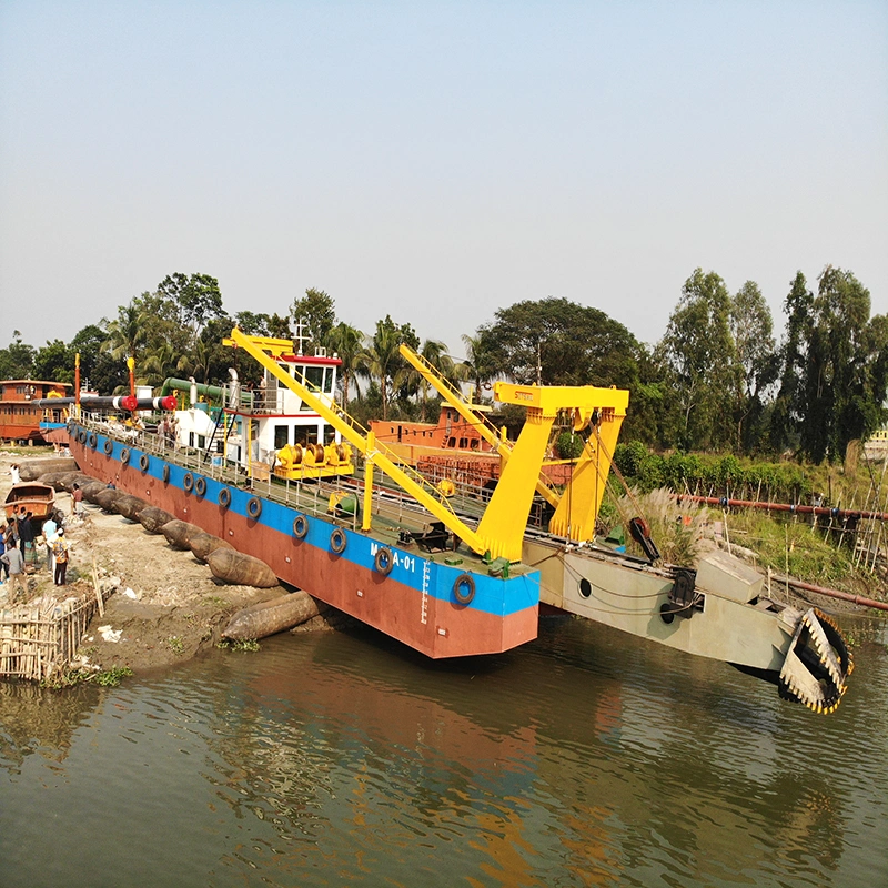 Diesel Engine Hydraulic Control Water Flow 5500m 24 Inch Cutter Suction Dredger with Underwater Pump Dredging Machine