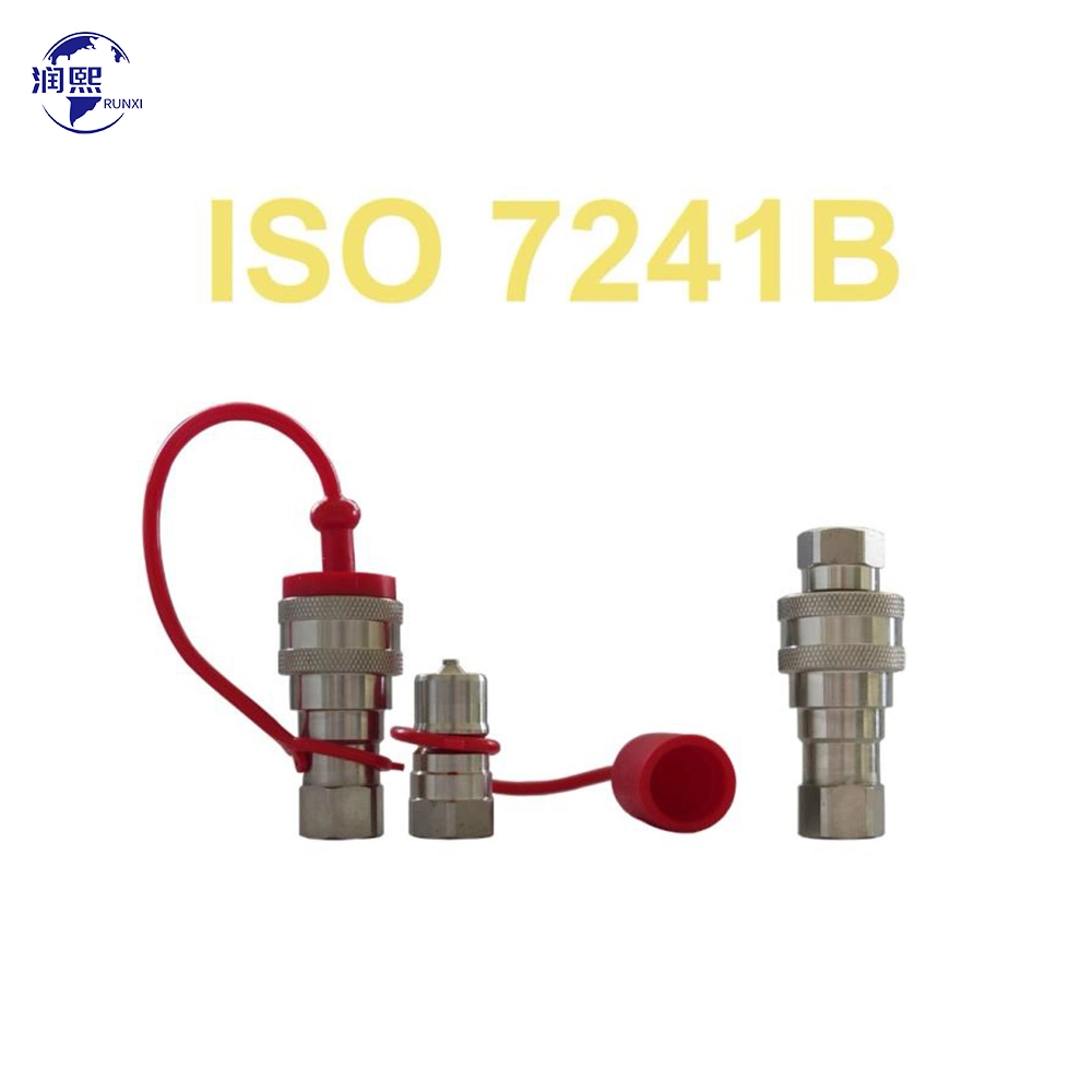 ISO16028 Standard Flat Face Stainless Steel Hydraulic Quick Release Hose Coupling Fittings