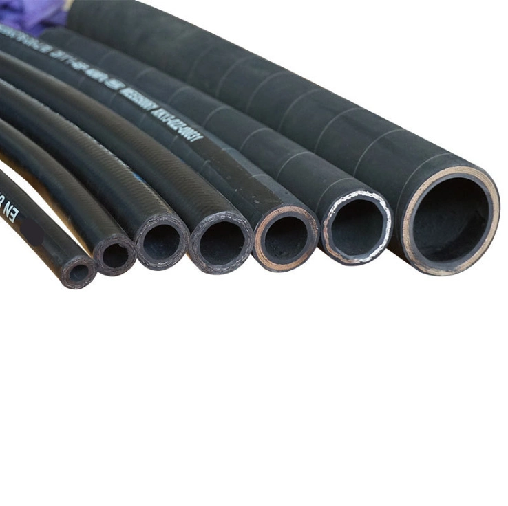 Nr &amp; SBR Synthetic Black 1 2 3 Inch Flexible Water Pump Rubber Suction Hose with High Tensile Helix Steel Wires