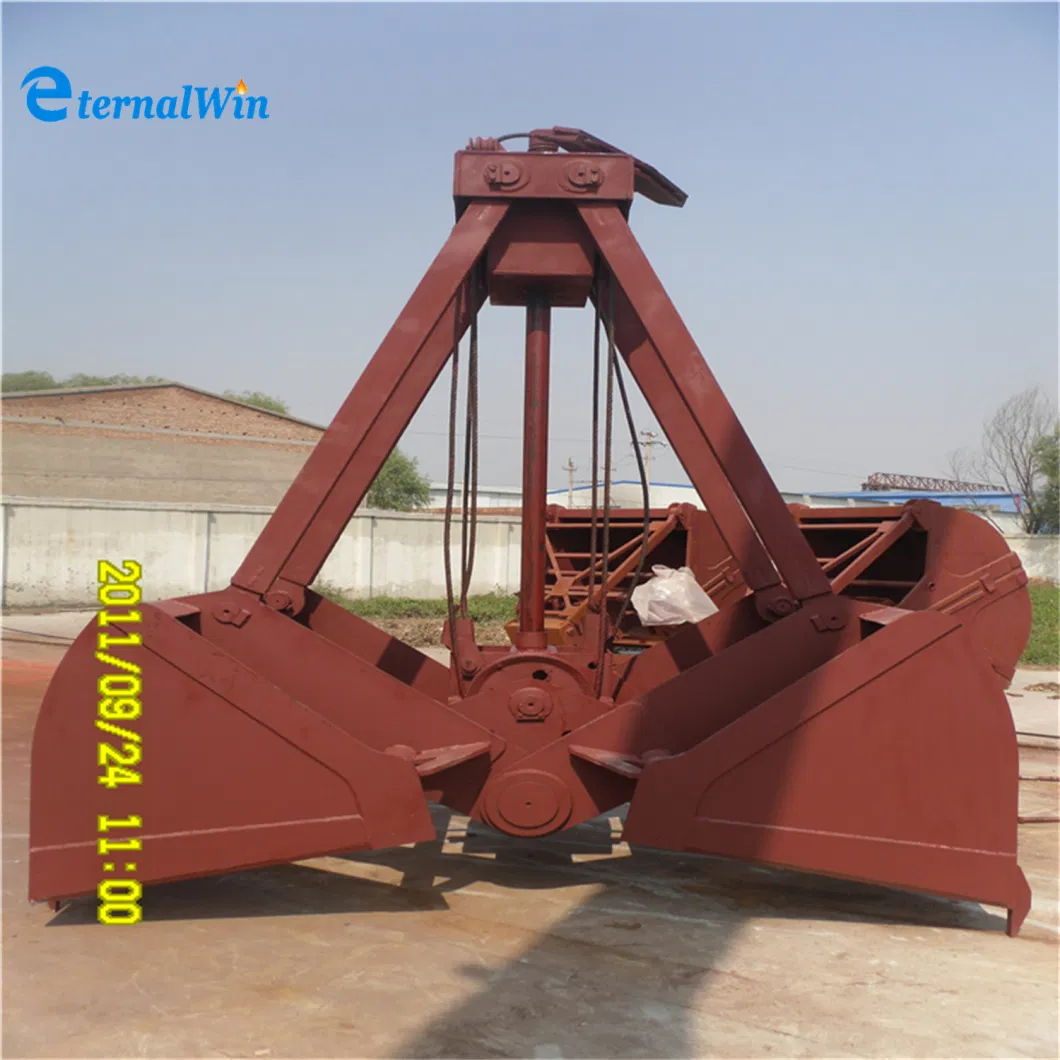 Hydraulic Electric Grab Grabber Grapple Bucket for Overhead Crane